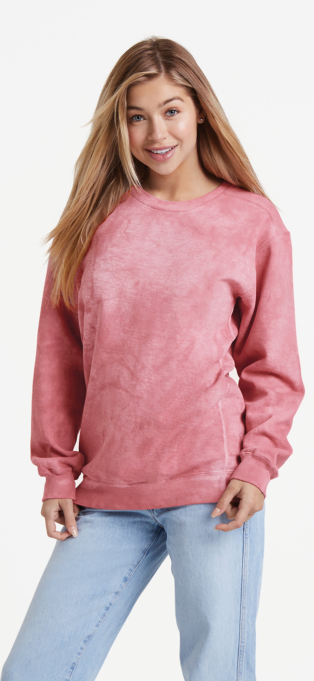 Embroidered Comfort Colors® Color Blast Crewneck Sweatshirt