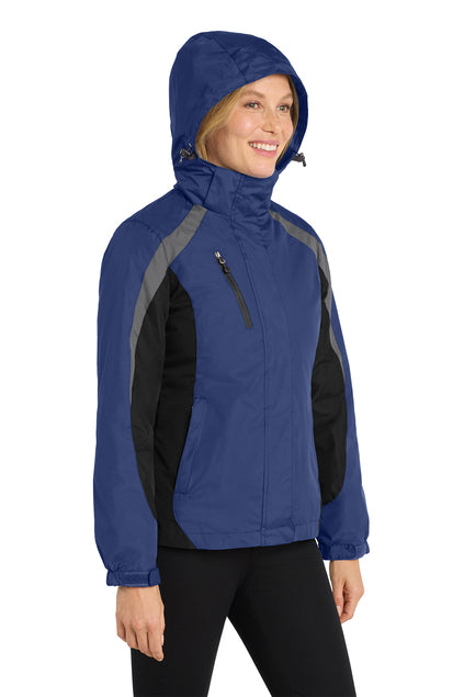 Embroidered Port Authority® Women's Colorblock 3-in-1 Jacket