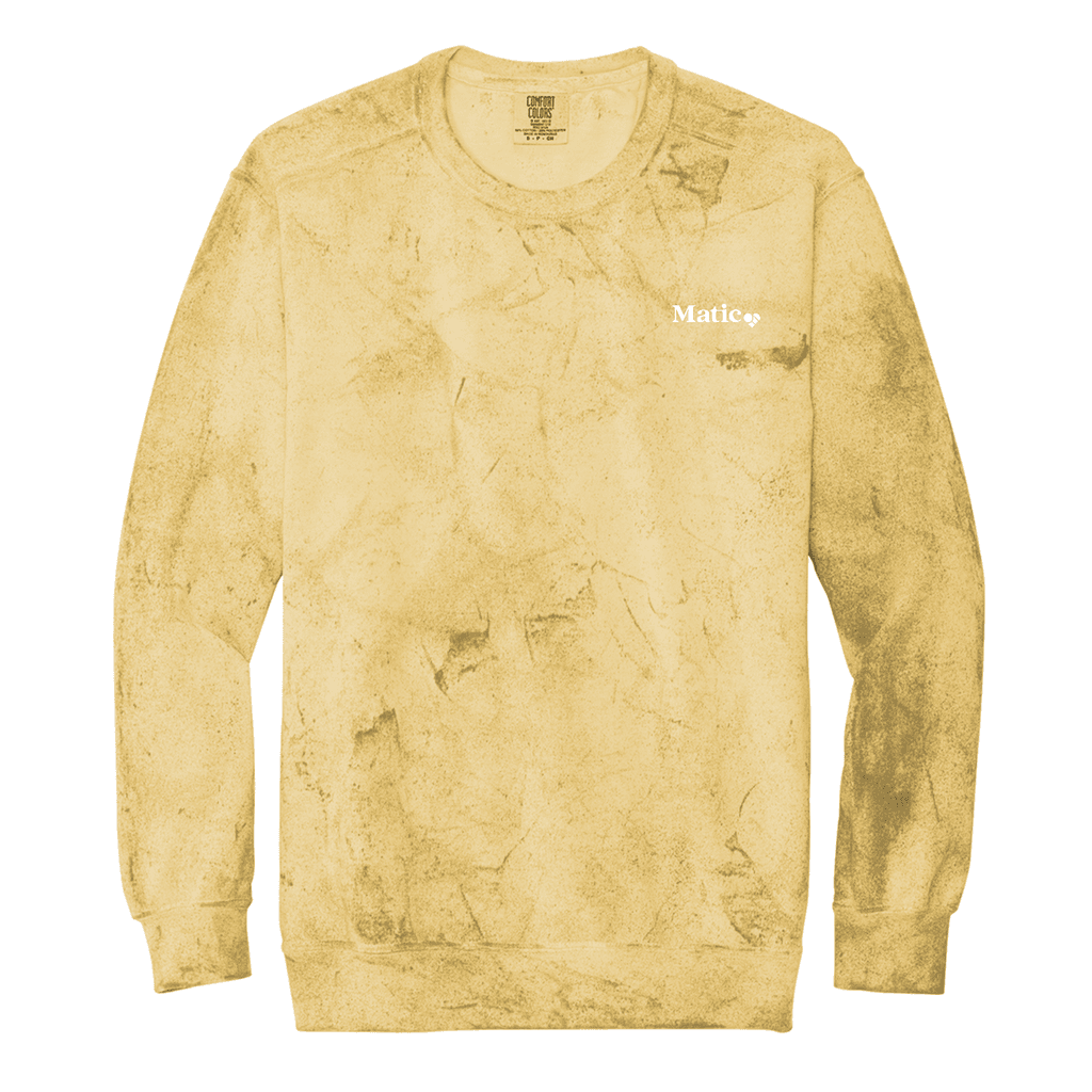 Embroidered Comfort Colors® Color Blast Crewneck Sweatshirt