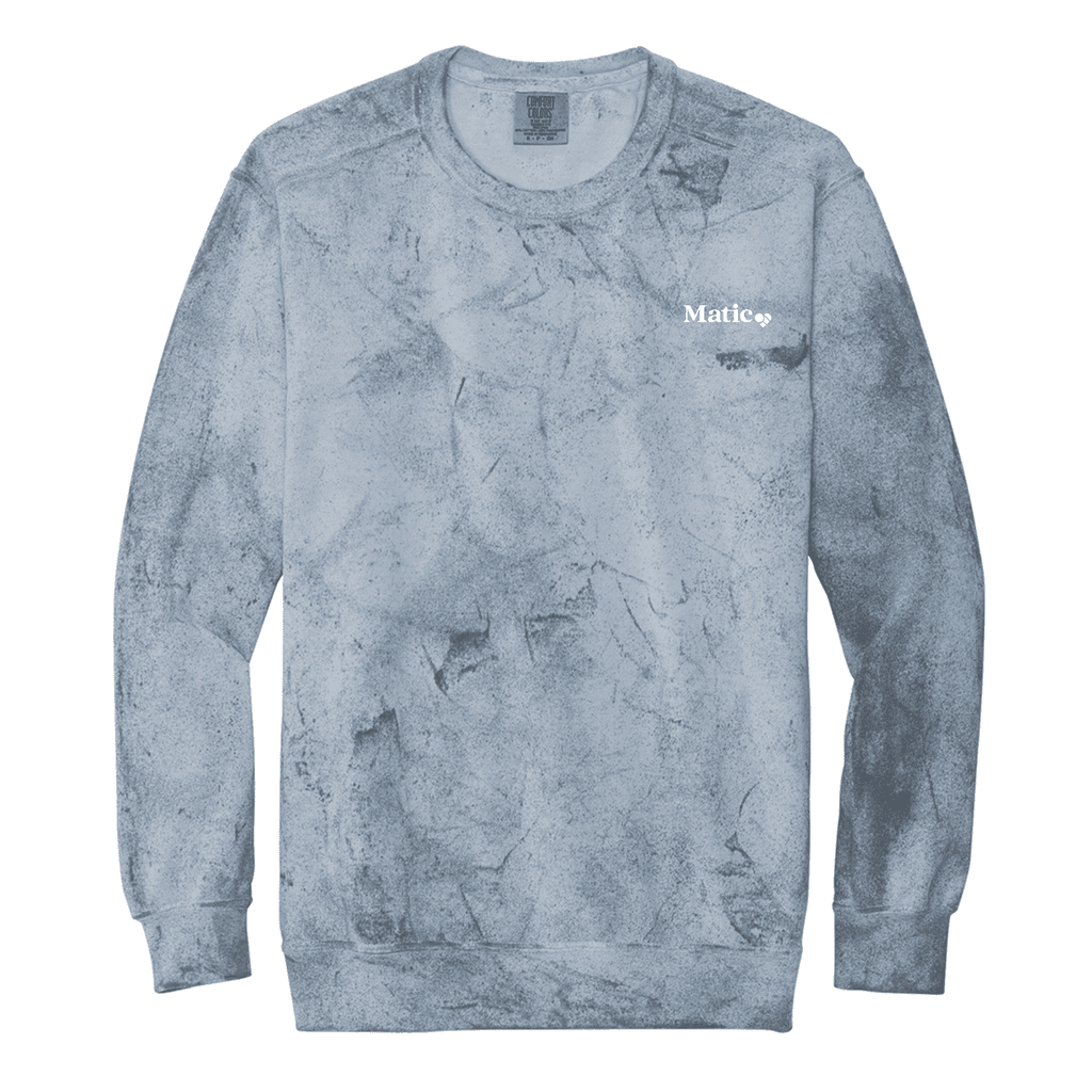Embroidered Comfort Colors® Color Blast Crewneck Sweatshirt
