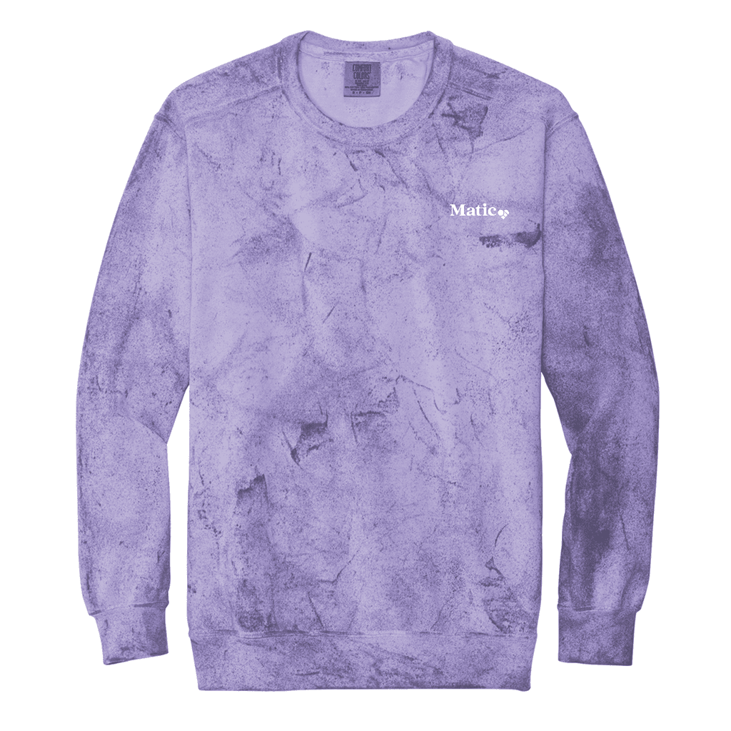 Embroidered Comfort Colors® Color Blast Crewneck Sweatshirt