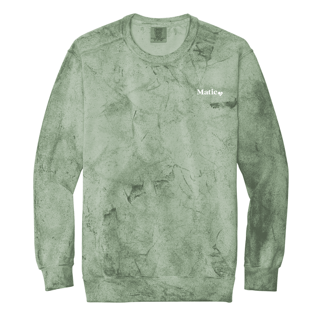 Embroidered Comfort Colors® Color Blast Crewneck Sweatshirt