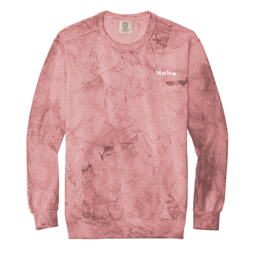 Embroidered Comfort Colors® Color Blast Crewneck Sweatshirt
