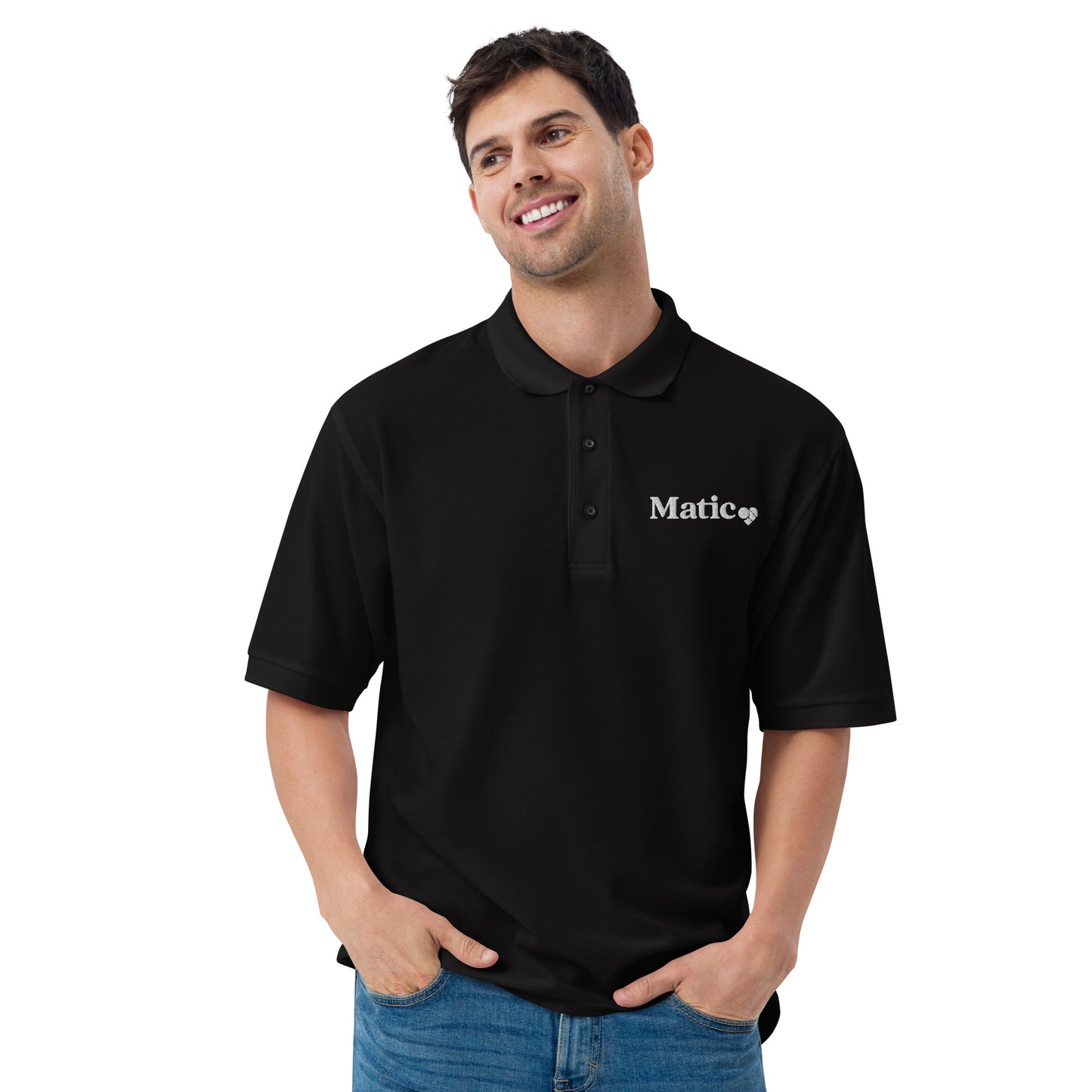Embroidered Classic Men's Polo - Matic Store
