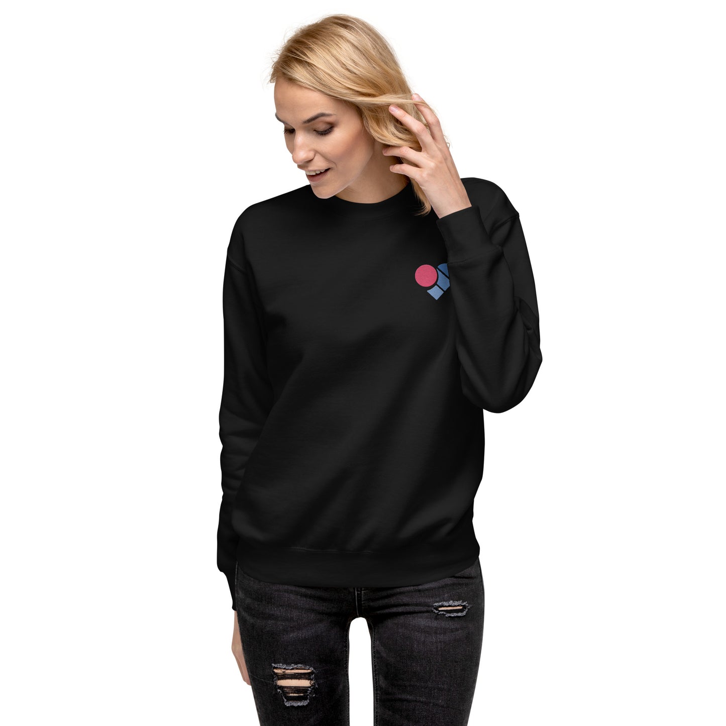Embroidered Unisex Premium Sweatshirt (fitted cut)