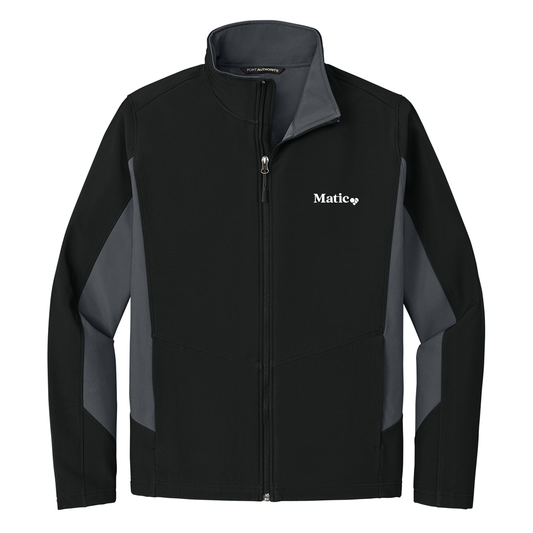 Embroidered Port Authority® Core Colorblock Soft Shell Jacket