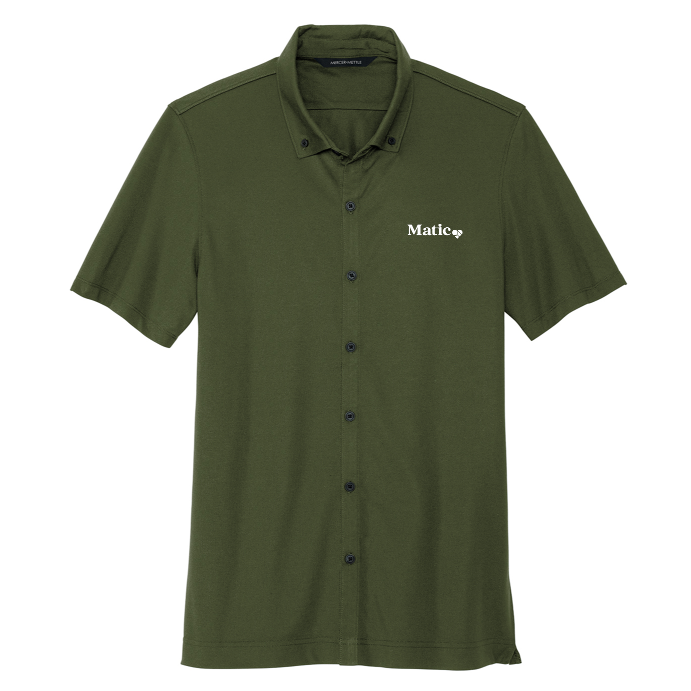 Mercer+Mettle® Stretch Pique Full-Button Polo