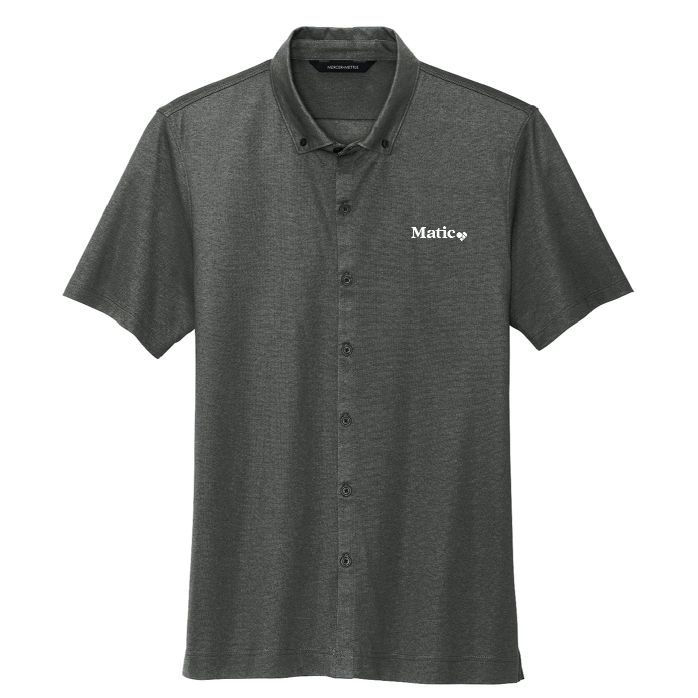Mercer+Mettle® Stretch Pique Full-Button Polo