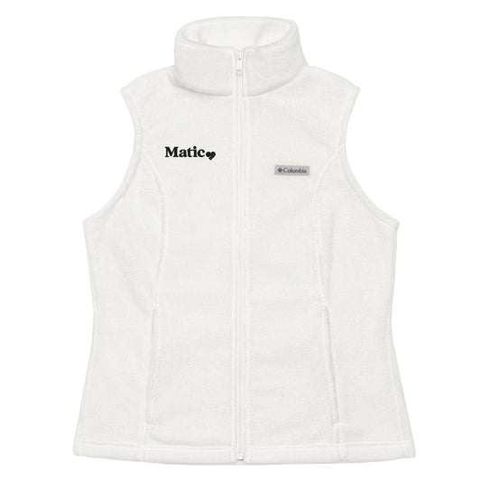 Embroidered Columbia | Women's Zip-up Vest - Matic Store